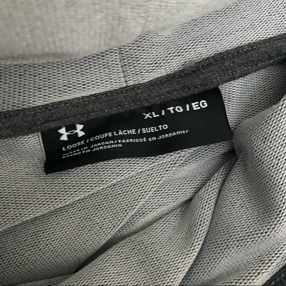 Under Armour | grey and aqua cowl neck sweatshirt - Picture 4 of 4